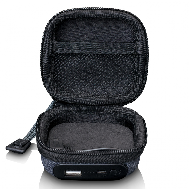 Lenco Etui med innebygd powerbank Grå Lenco Etui med innebygd powerbank Grå