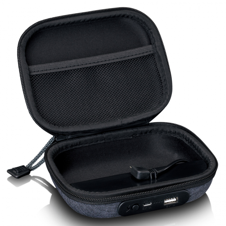 Lenco Etui med innebygd powerbank Grå Lenco Etui med innebygd powerbank Grå