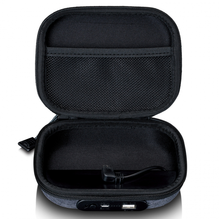 Lenco Etui med innebygd powerbank Grå Lenco Etui med innebygd powerbank Grå