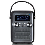 Lenco Bærbar DAB+ FM-radio med Bluetooth® og AUX-inngang, oppladbart batteri Svart Lenco Bærbar DAB+ FM-radio med Bluetooth® og AUX-inngang, oppladbart batteri Svart