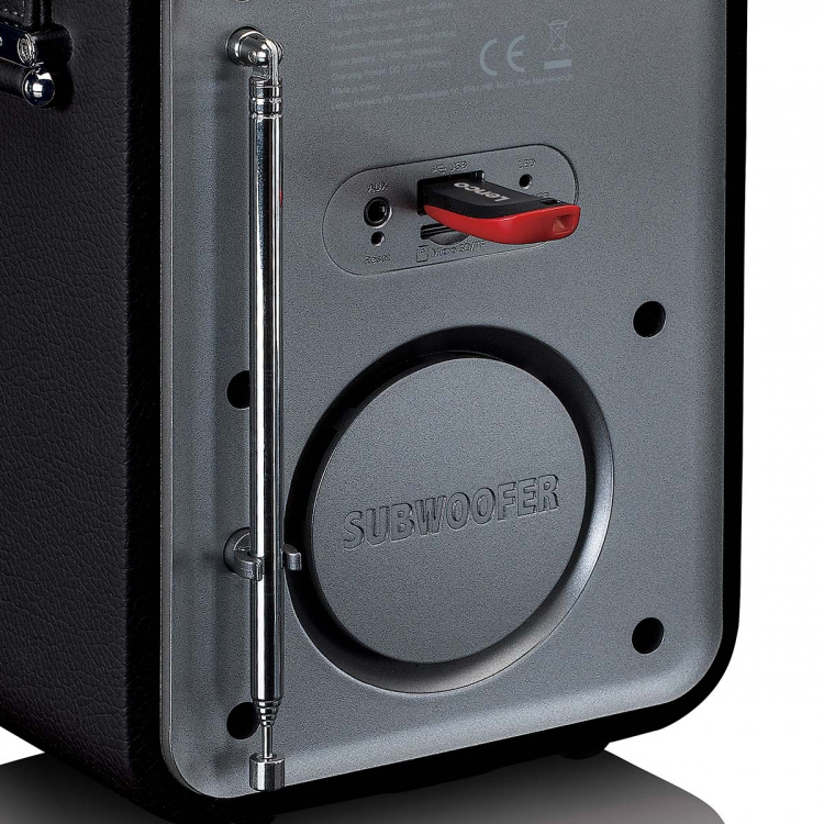 Lenco Bærbar DAB+ FM-radio med Bluetooth® og AUX-inngang, oppladbart batteri Svart Lenco Bærbar DAB+ FM-radio med Bluetooth® og AUX-inngang, oppladbart batteri Svart