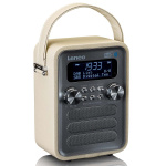 Lenco Bærbar DAB+ FM-radio med Bluetooth® og AUX-inngang, oppladbart batteri Taupe