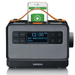 Lenco Bærbar FM/DAB+ radio med store knapper og 