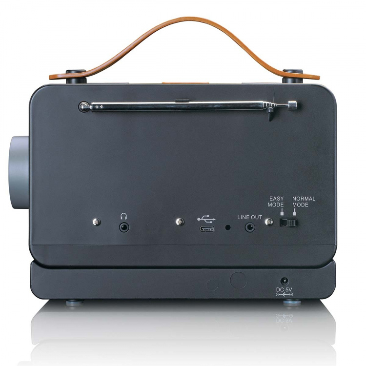 Lenco Bærbar FM/DAB+ radio med store knapper og 