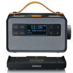 Lenco Bærbar FM/DAB+ radio med store knapper og 