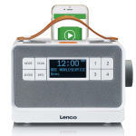 Lenco Bærbar FM/DAB+ radio med store knapper og 