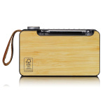 Lenco Bærbar DAB+/ FM-radio med Bluetooth® Bamboo Black Lenco Bærbar DAB+/ FM-radio med Bluetooth® Bamboo Black