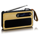 Lenco Bærbar DAB+/ FM-radio med Bluetooth® Bamboo Black Lenco Bærbar DAB+/ FM-radio med Bluetooth® Bamboo Black