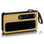 Lenco Bærbar DAB+/ FM-radio med Bluetooth® Bamboo Black Lenco Bærbar DAB+/ FM-radio med Bluetooth® Bamboo Black