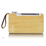 Lenco Bærbar DAB+/ FM-radio med Bluetooth® Bamboo White Lenco Bærbar DAB+/ FM-radio med Bluetooth® Bamboo White