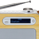 Lenco Bærbar DAB+/ FM-radio med Bluetooth® Bamboo White Lenco Bærbar DAB+/ FM-radio med Bluetooth® Bamboo White
