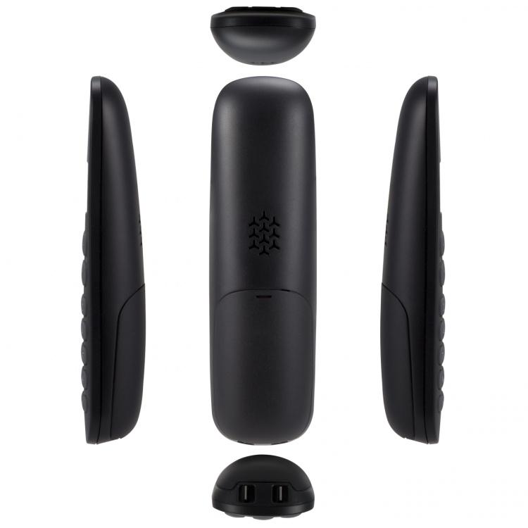 Profoon Trådløs telefon med 3 håndsett Svart