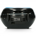 Lenco Bærbar FM-radio med CD Blå / Svart