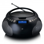 Lenco Boombox med DAB+/ FM-radio og Bluetooth® Black Lenco Boombox med DAB+/ FM-radio og Bluetooth® Black