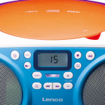 Lenco Bærbar FM-radio og CD/USB-spiller Flerfarget