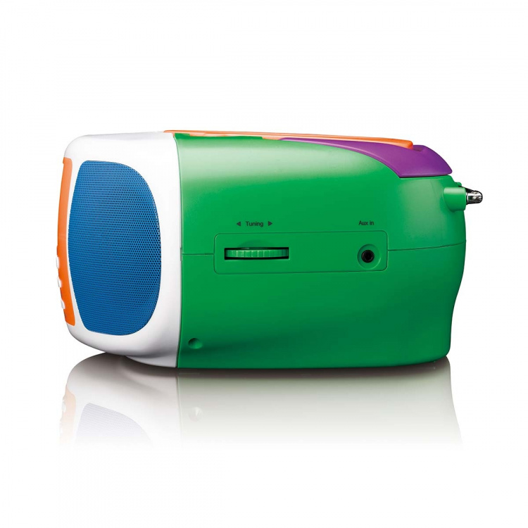 Lenco Bærbar DAB+/FM-radio med Bluetooth®, CD-spiller og stor LCD-fargeskjerm Glade farger for barn