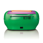 Lenco Bærbar DAB+/FM-radio med Bluetooth®, CD-spiller og stor LCD-fargeskjerm Glade farger for barn