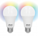 Alecto Smart LED-fargelampe med Wi-Fi 2-pakning Alecto Smart LED-fargelampe med Wi-Fi 2-pakning