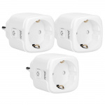 Alecto Smart Wi-Fi-plugg med energimonitor 16A 3680W 3-pakning Hvit Alecto Smart Wi-Fi-plugg med energimonitor 16A 3680W 3-pakning Hvit