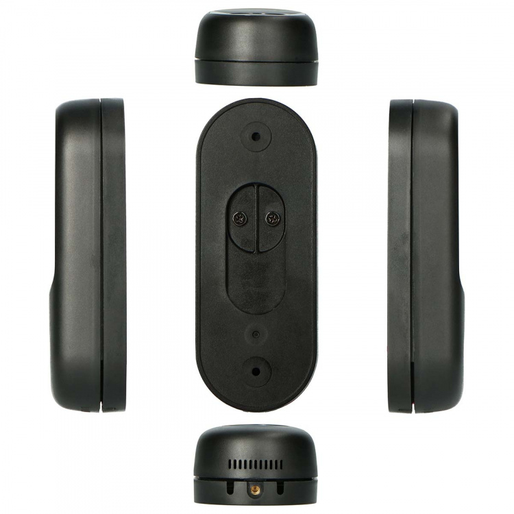 Alecto Smart Wi-Fi-dørklokke med kamera, egnet for hjemmeautomatisering Black