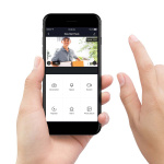 Alecto Smart Wi-Fi-dørklokke med kamera, egnet for hjemmeautomatisering Black