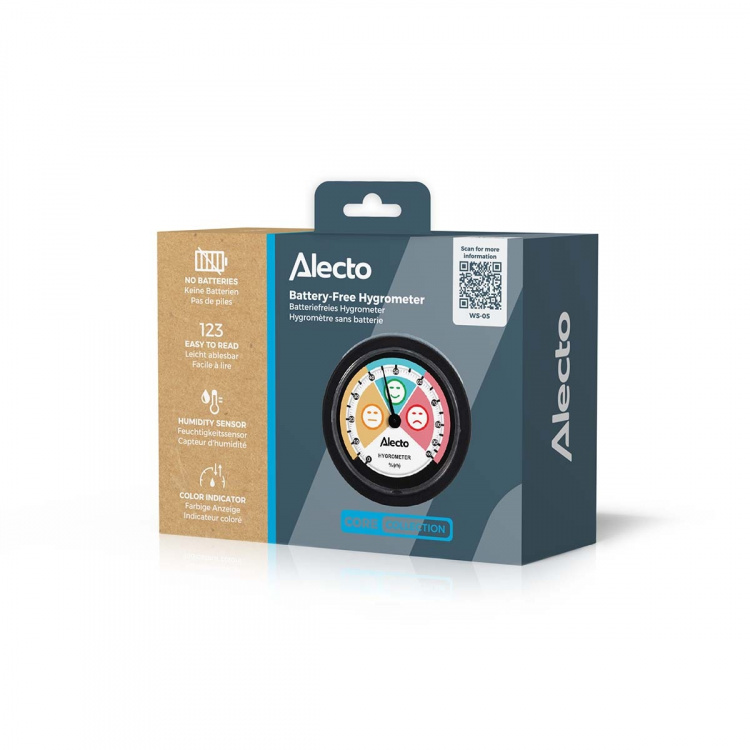 Alecto Analogt hygrometer Svart