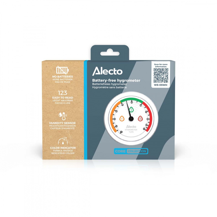Alecto Analogt hygrometer Svart