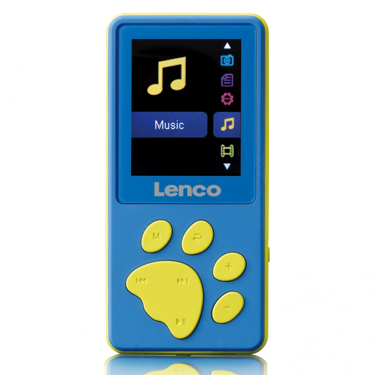 Lenco MP3/MP4-spiller med 8 GB minne Blå Lenco MP3/MP4-spiller med 8 GB minne Blå