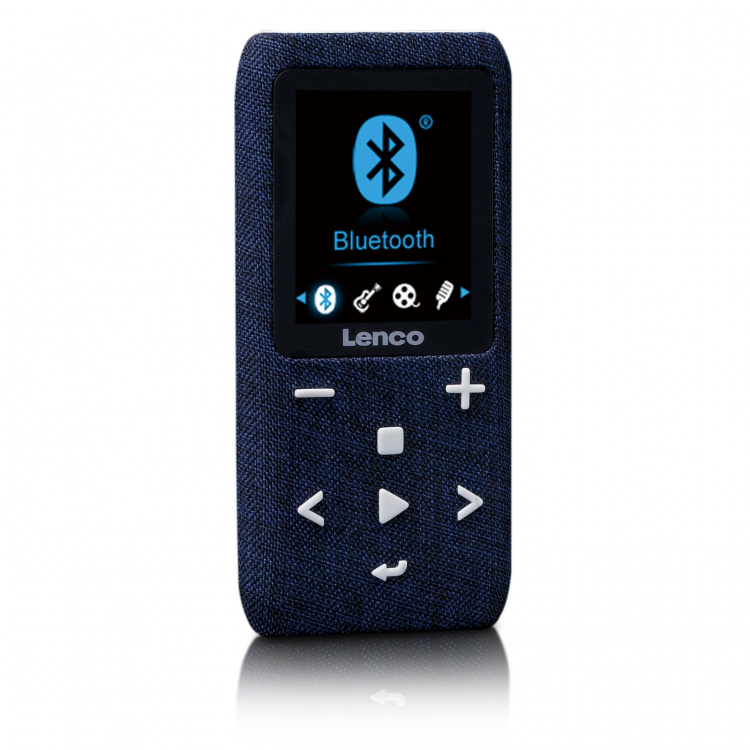 Lenco MP3/MP4-spiller med Bluetooth® 8 GB Micro SD-kort Blå Lenco MP3/MP4-spiller med Bluetooth® 8 GB Micro SD-kort Blå