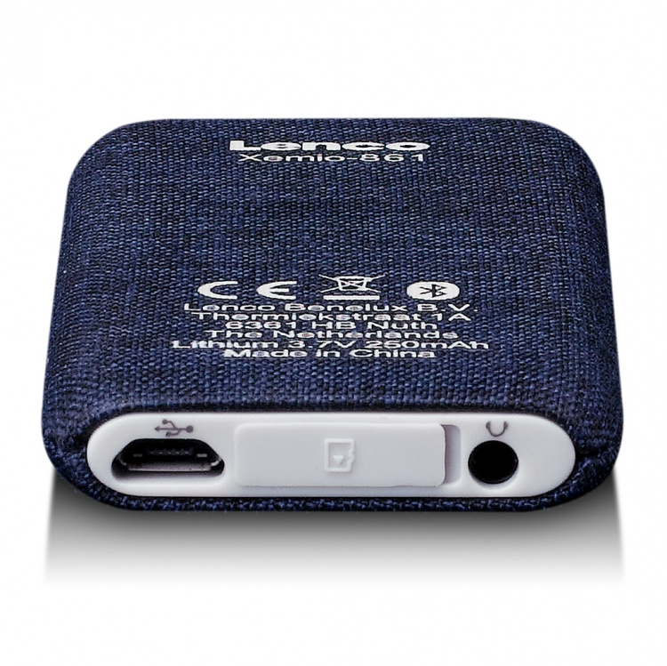 Lenco MP3/MP4-spiller med Bluetooth® 8 GB Micro SD-kort Blå Lenco MP3/MP4-spiller med Bluetooth® 8 GB Micro SD-kort Blå