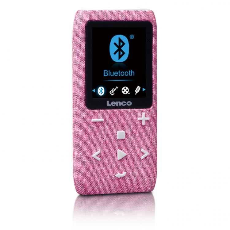 Lenco MP3/MP4-spiller med Bluetooth® 8 GB Micro SD-kort Rosa Lenco MP3/MP4-spiller med Bluetooth® 8 GB Micro SD-kort Rosa