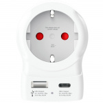 SKROSS Reiseadapter Europa til USA og andre USB-A/USB-C 20W PD jordet SKROSS Reiseadapter Europa til USA og andre USB-A/USB-C 20W PD jordet