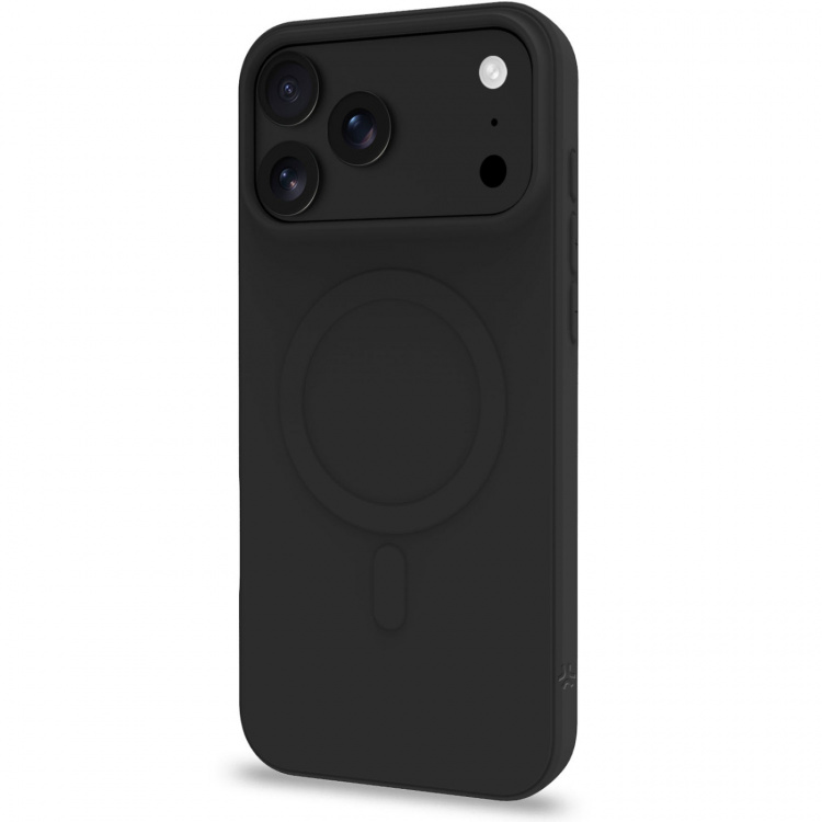 Celly Cromomag Mykt gummideksel MagSafe-kompatibelt iPhone 17 Pro Max Svart