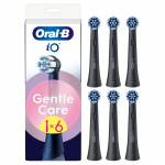 Oral B Børstehode iO Gentle Care Black 6 stk Oral B Børstehode iO Gentle Care Black 6 stk