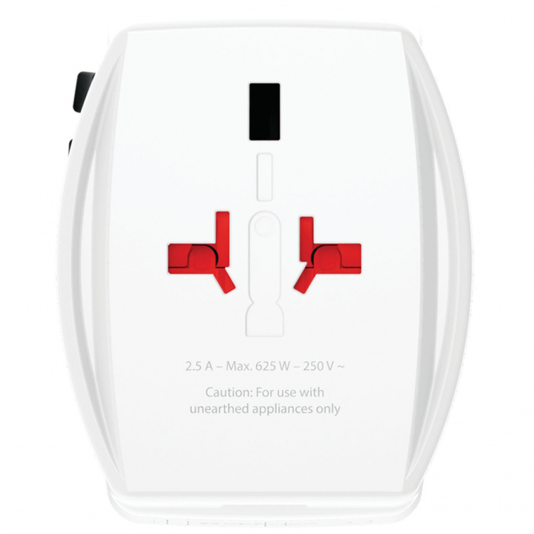 SKROSS Verdens reiseadapter MUV USB AC30PD USB-A+USB-C PD 30W uten jording