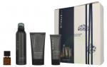 Rituals Homme Medium Giftset 2025 410 ml Charcoal Face Scrub 125ml/Shower Foam 200ml/Strengthening Caffeine Shampoo 70ml/Travel - L\'Essentiel 15 ml