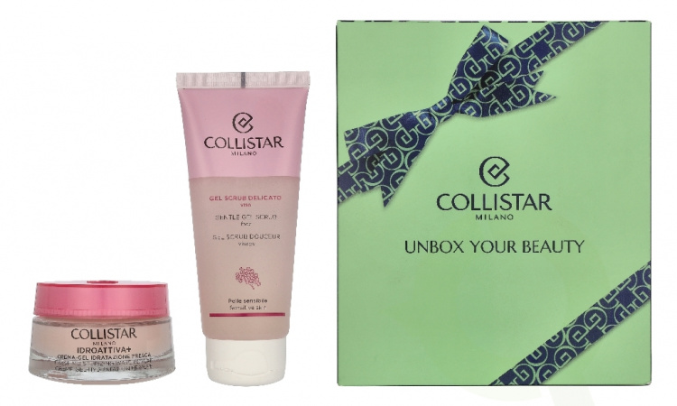 Collistar Idroattiva Set 150 ml Fresh Hydration Cream-Gel 50ml/Gentle Scrub 100 ml