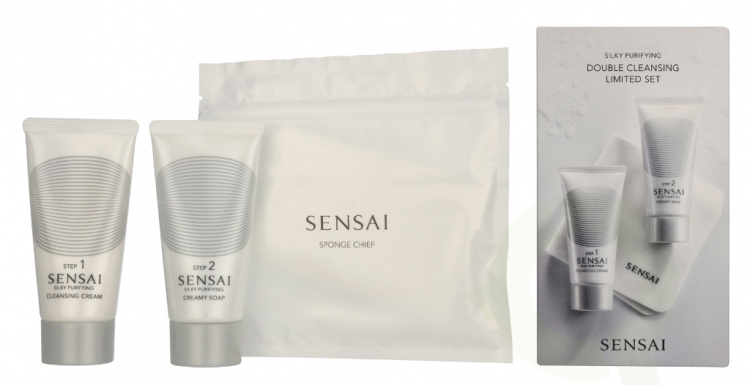 Sensai Silky Purifying Double Cleansing Set 150 ml Cleansing Cream 75ml/Creamy Soap 75ml