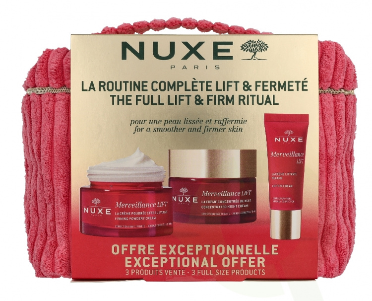 Nuxe Merveillance Lift Vanity Case 115 ml Cream 50ml/Night Cream 50ml/Eyes 15ml
