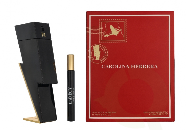 Carolina Herrera Bad Boy Giftset 110 ml Edt Spray 100ml/ Edt Spray 10ml