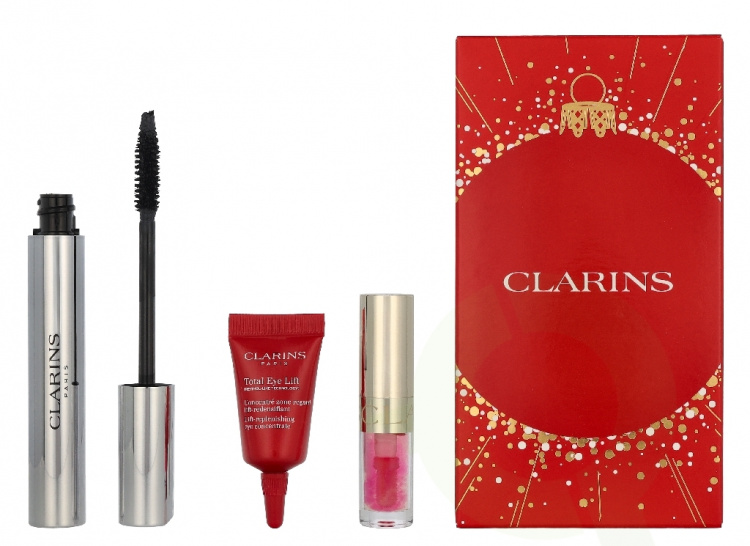 Clarins Wonder Perfect XXL Giftset 12.4 ml Mascara N° 01 Black 8 ml/Lip Comfort Oil 1,4ml/Eye Cream 3ml