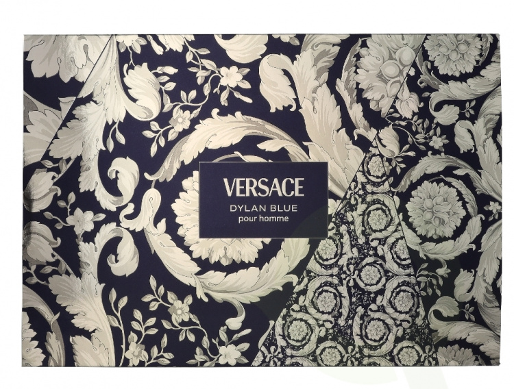 Versace Dylan Blue Pour Homme Giftset 110 ml Edt Spray 100ml/Edt Spray 10ml/Black Trousse