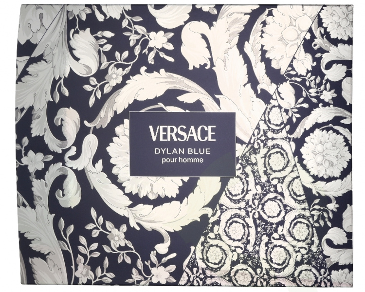 Versace Dylan Blue Pour Homme Giftset 150 ml Edt Spray 50ml/Bath & Shower Gel 50ml/Aftershave Balm 50ml