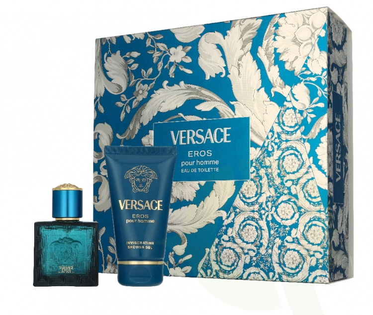Versace Eros Pour Homme Giftset 80 ml Edt Spray 30ml/Bath & Shower Gel 50ml