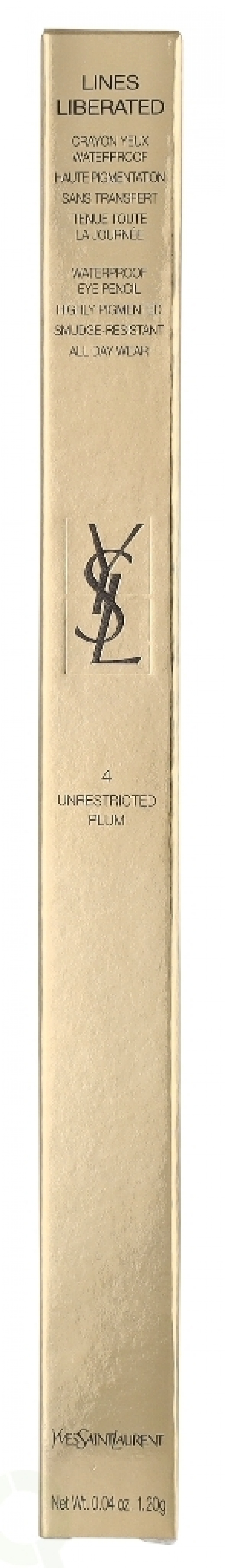 Yves Saint Laurent YSL Lines Liberated Eye Liner Waterproof 1.2 g #04 Unrestricted Plum