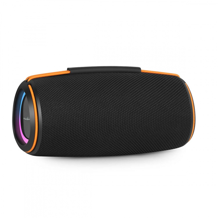 Nedis Bluetooth® Speaker | 360 min | Håndholdt design | 60 W | Stereo | Hjem / Portable / Utendørs | Linkable | Oransje / Sort