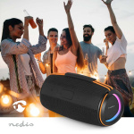 Nedis Bluetooth® Speaker | 360 min | Håndholdt design | 60 W | Stereo | Hjem / Portable / Utendørs | Linkable | Oransje / Sort