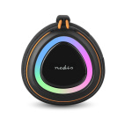 Nedis Bluetooth® Speaker | 360 min | Håndholdt design | 60 W | Stereo | Hjem / Portable / Utendørs | Linkable | Oransje / Sort