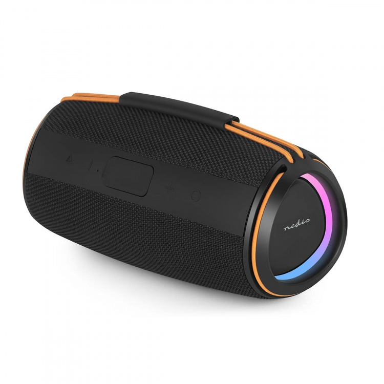 Nedis Bluetooth® Speaker | 360 min | Håndholdt design | 60 W | Stereo | Hjem / Portable / Utendørs | Linkable | Oransje / Sort