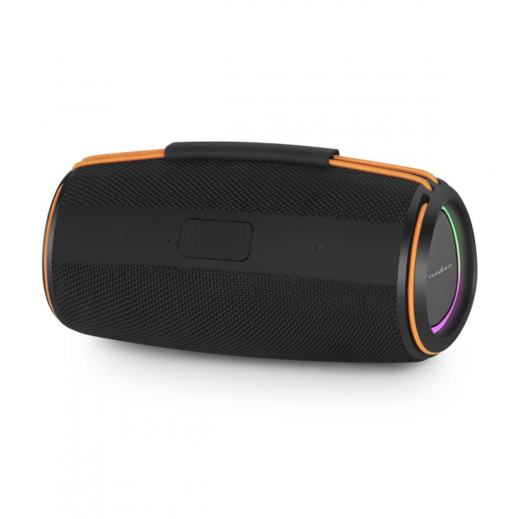 Nedis Bluetooth® Speaker | 360 min | Håndholdt design | 60 W | Stereo | Hjem / Portable / Utendørs | Linkable | Oransje / Sort